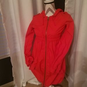 Cherry red fall jacket